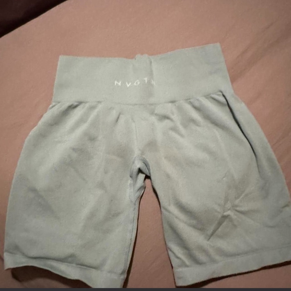 NVGTN Sea Green Active SHORTS - High Waist
